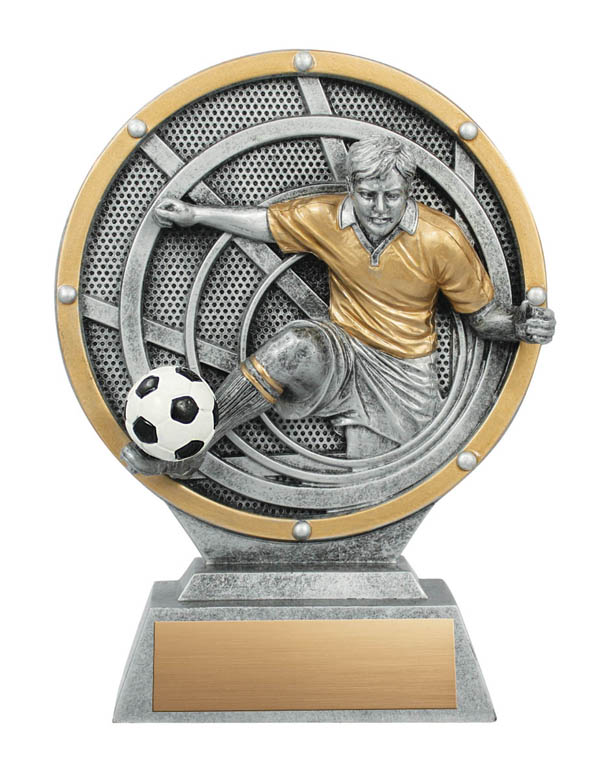 Male Soccer Vortex Trophy - 6"