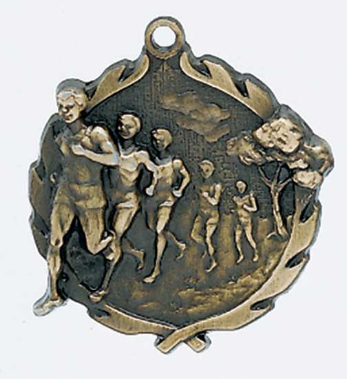 (image for) Male Cross Country Die Cast Medal - 1 3/4"