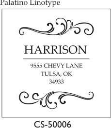 (image for) Designer Address Stamp - CS-50006SI