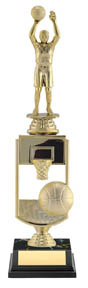 (image for) Basketball All Star Sport Trophy - 13" (riser)