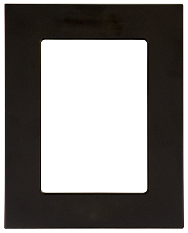 (image for) Smooth Black/Gold Metal Frame - 11 1/4" x 13 1/4"