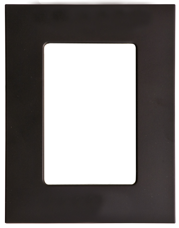 (image for) Smooth Black/Silver Metal Frame - 11 1/4" x 13 1/4"