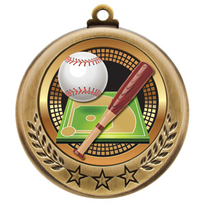 (image for) Baseball Spectrum Series Medal - 2 3/4"