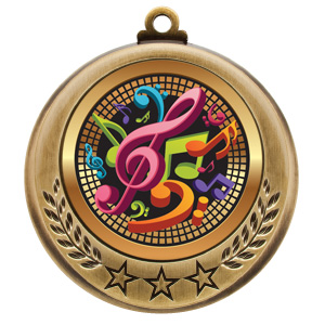 (image for) Music Spectrum Series Medal - 2 3/4"