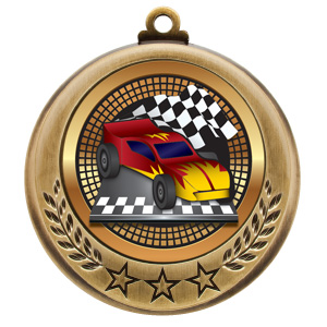 (image for) Pinewood Derby Spectrum Series Medal - 2 3/4"