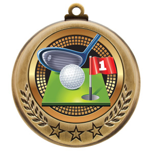 (image for) Golf Spectrum Series Medal - 2 3/4"