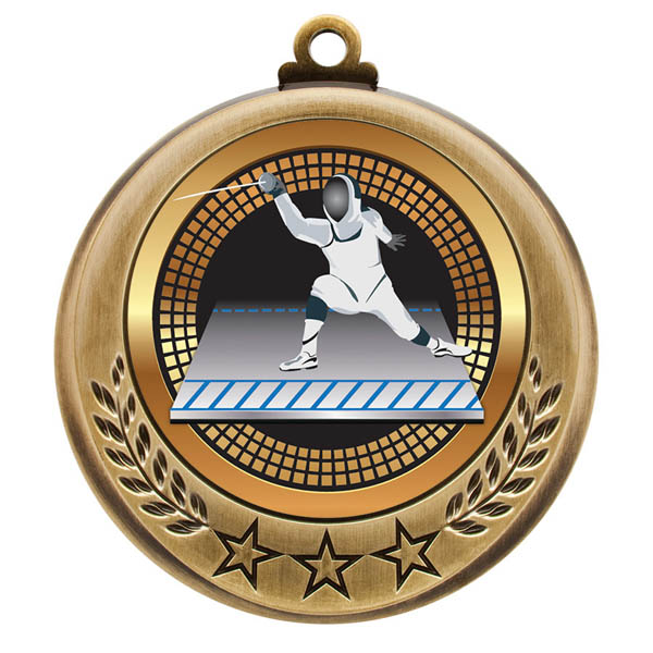 (image for) Fencing Spectrum Series Medal - 2 3/4"