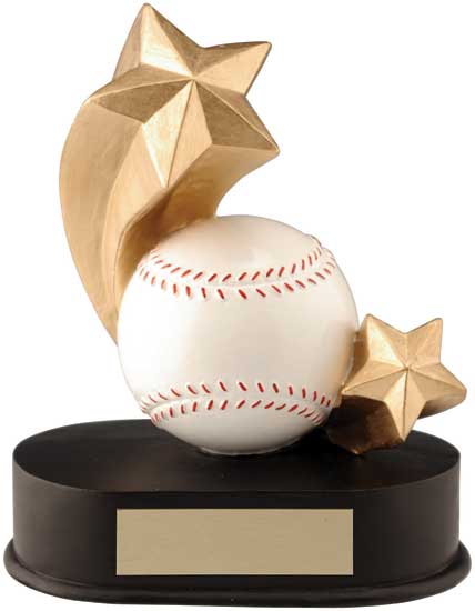 (image for) Baseball Shooting Star Award - 4 1/2" x 5"