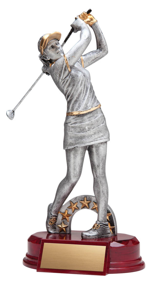 (image for) Female Golfer Trophy - 10"