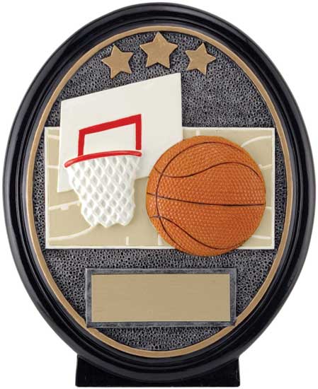 (image for) Basketball Oval Resin Award