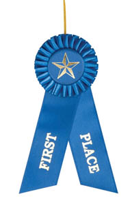 (image for) First Place Blue Rosette Ribbon