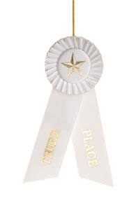 (image for) Third Place White Rosette Ribbon