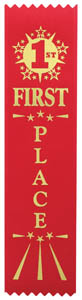 (image for) First Place Economy Ribbon - Red