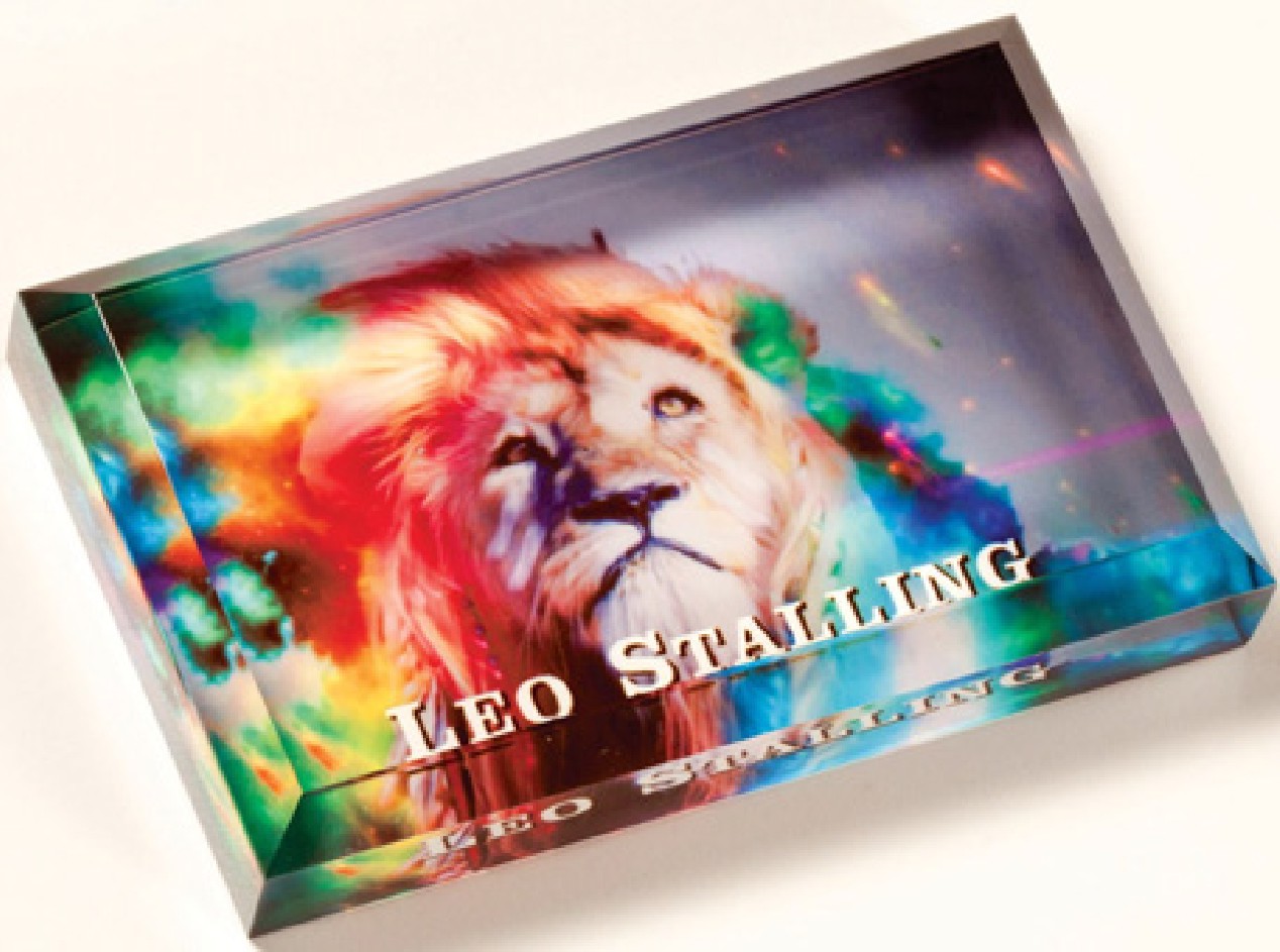 (image for) Full Color Acrylic Plaque - 4" x 2.5" x 3/4" Thick