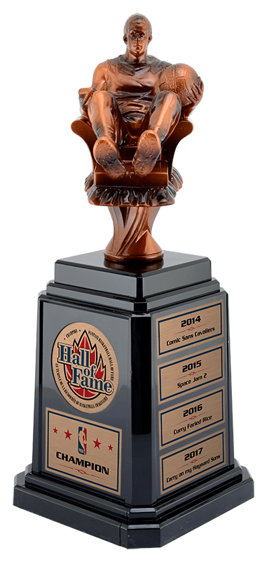 (image for) Fantasy Basketball Trophy, Tower Base - 11 1/4"