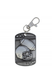 (image for) Football Dog Tag - Zipper