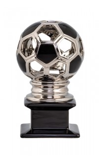 (image for) Contempo Ceramic Soccer Award - 12" Silver