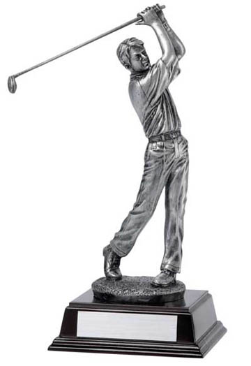 (image for) Male Golfer Deluxe Sculpture - 10"